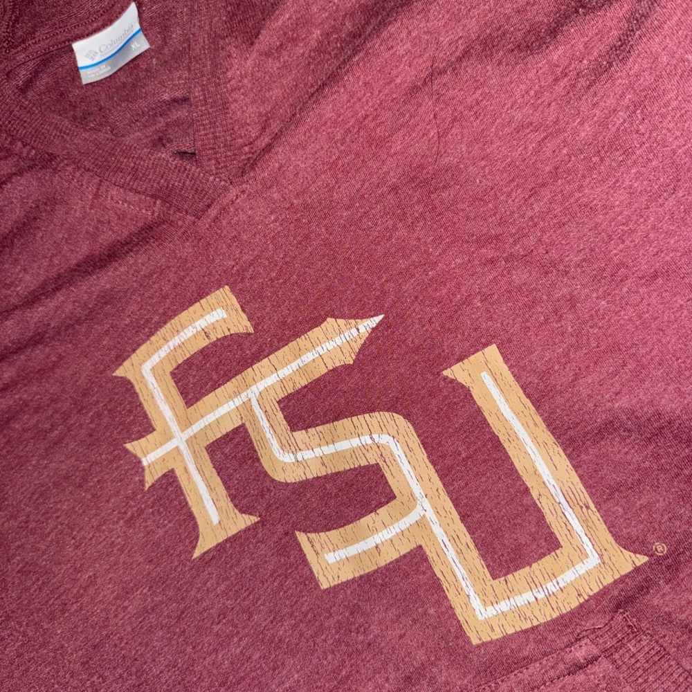 Columbia FSU Florida State University Seminoles Hoodie XL Maroon Grey XL6046
